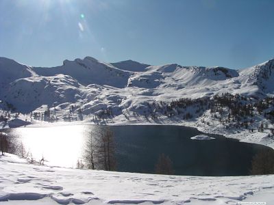 randonnee raquette lac d allos